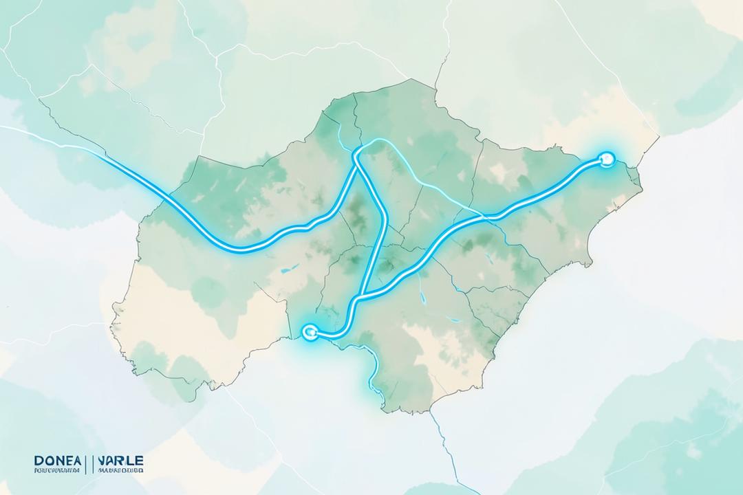 Mapa da região de atendimento do caminhão pipa